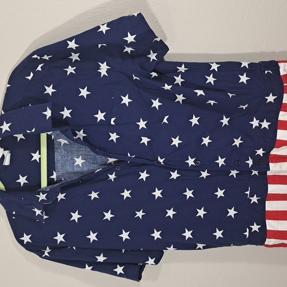 Well Worn L Rodeo Clown Uncle Sam Patriotic Mens Jumpsuit L American Flag Romper - Picture 4 of 14